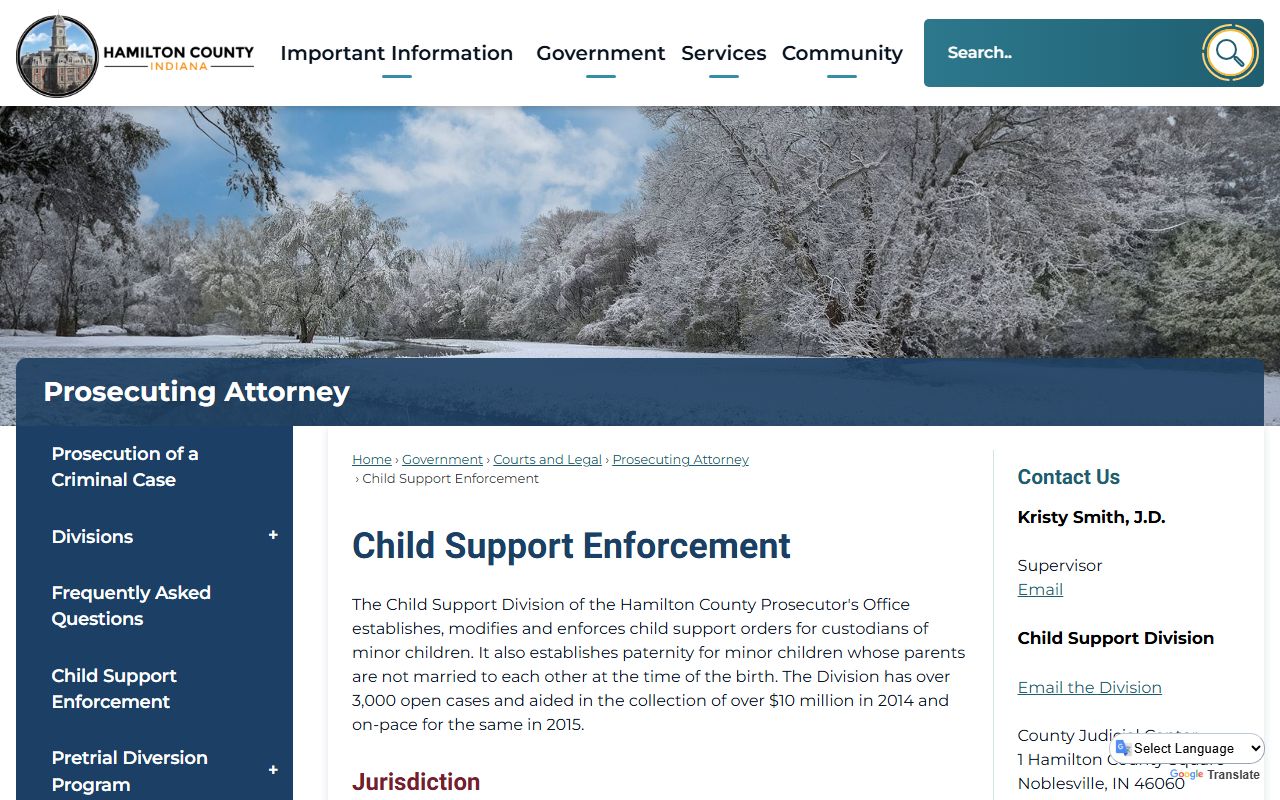 hamilton county child support family court records