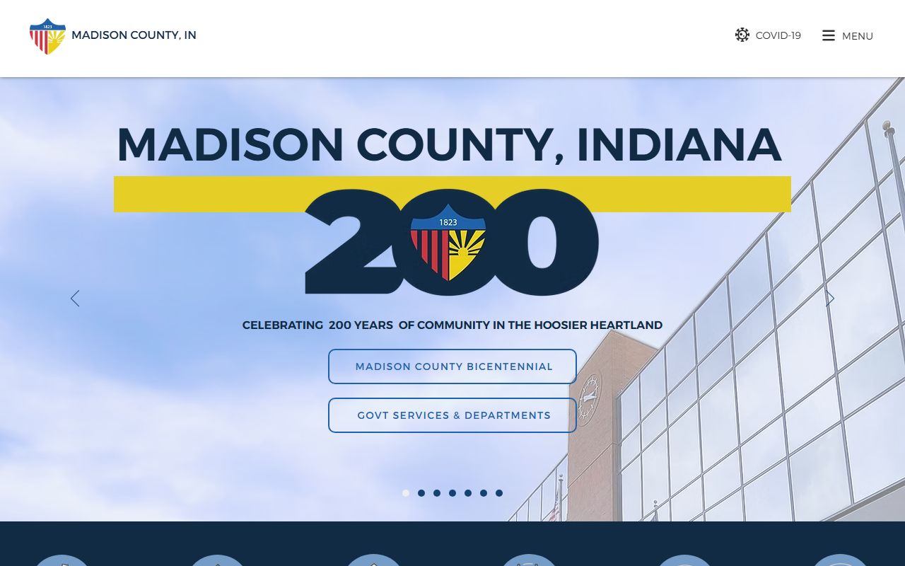 Madison County homepage for Madison County family court records